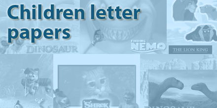 Children Letter Papers