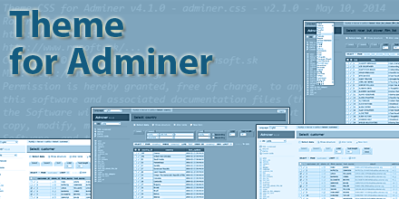 Theme for Adminer